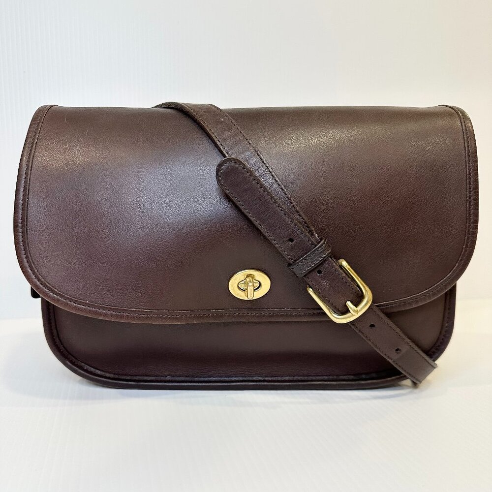 Vintage Coach CITY Bag 9790 Mahogany Crossbody/Shoulder Y2K